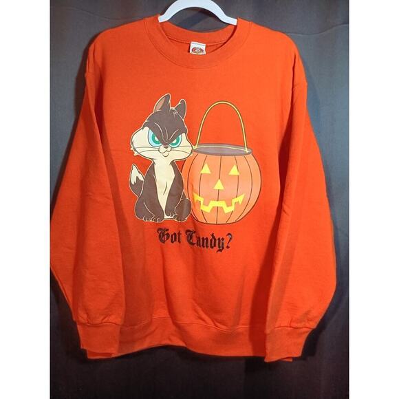 Warner Bros. Other - Vintage Looney Tunes Penelope Cat Halloween Got Candy Sweatshirt Large Glows
